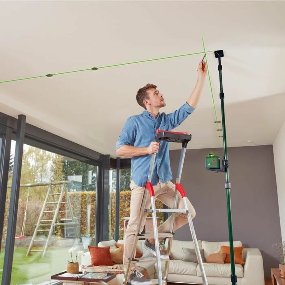 Stöd för lasernivå BOSCH - 4