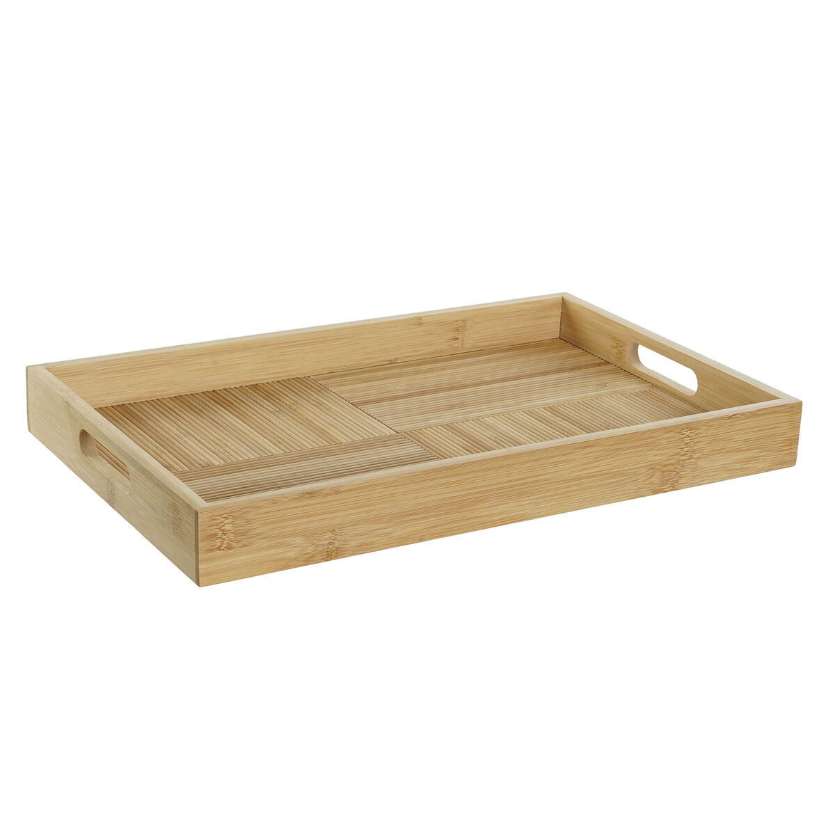 Bricka DKD Home Decor Naturell Bambu 43 x 27 x 4,5 cm - 3