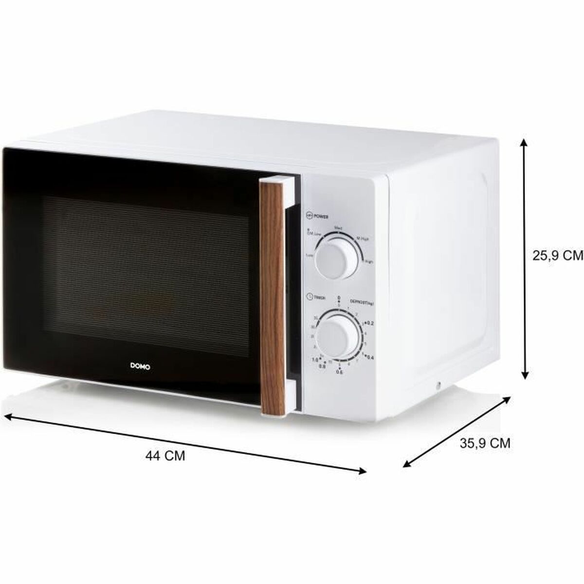 Mikrovågsugnen DOMO 700 W 20 L - 4