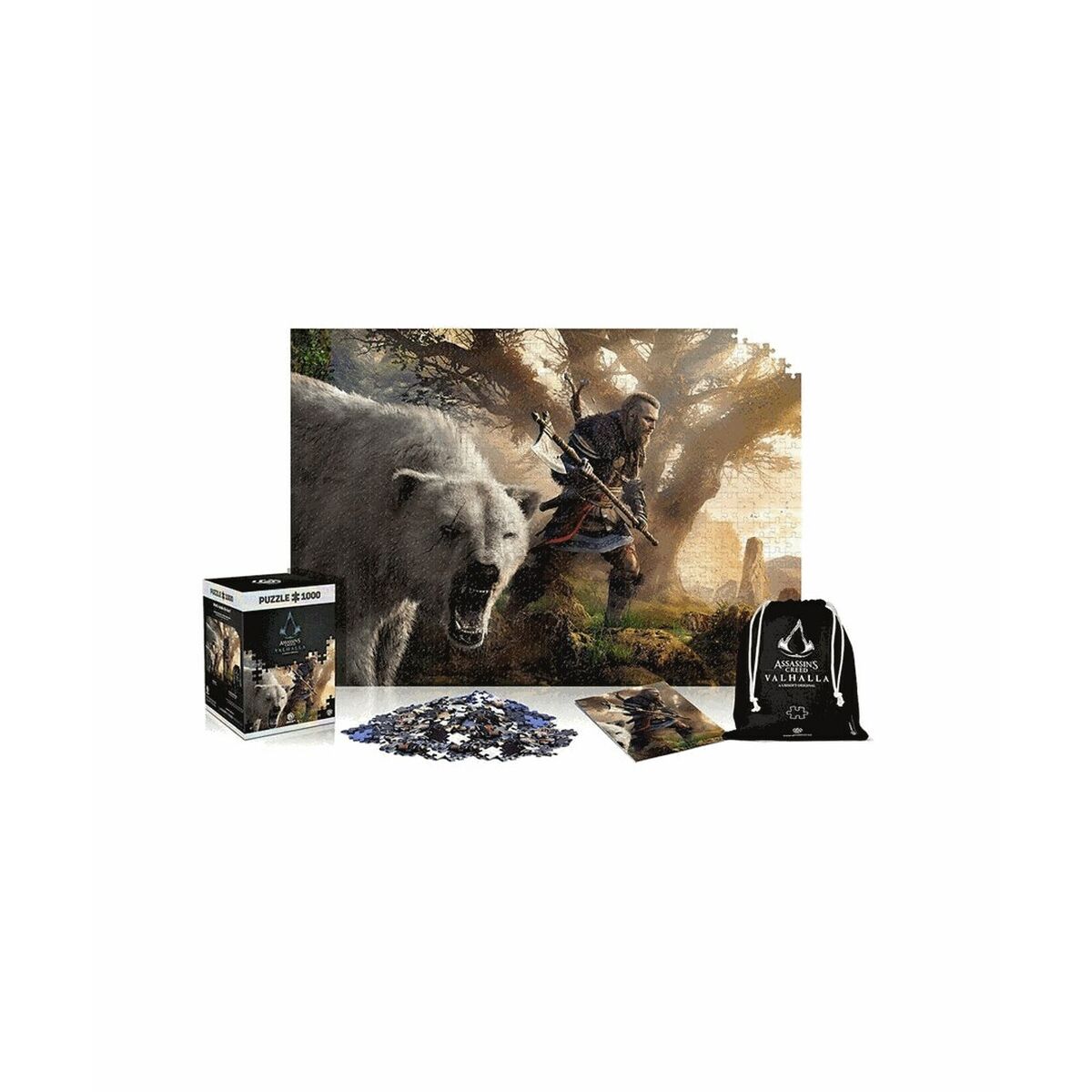 Pussel Cenega Publishing Assassin's Creed Valhalla: Eivor & Polar Bear 1000 Delar - 2