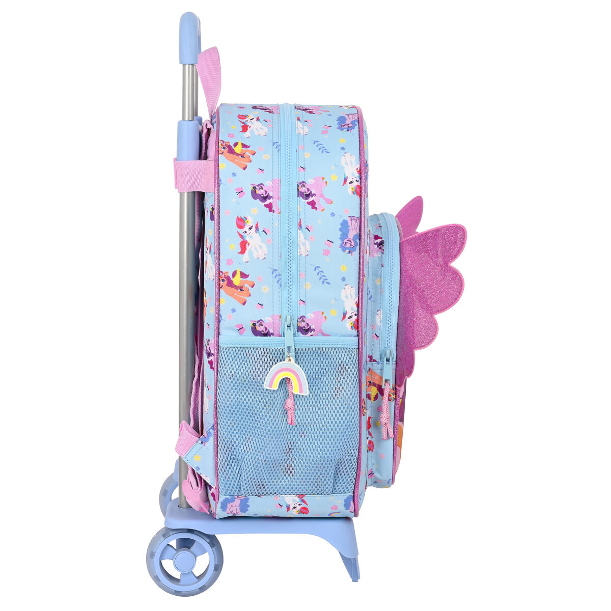 Skolväska med hjul My Little Pony Wild & free Blå Rosa 33 x 42 x 14 cm - 2