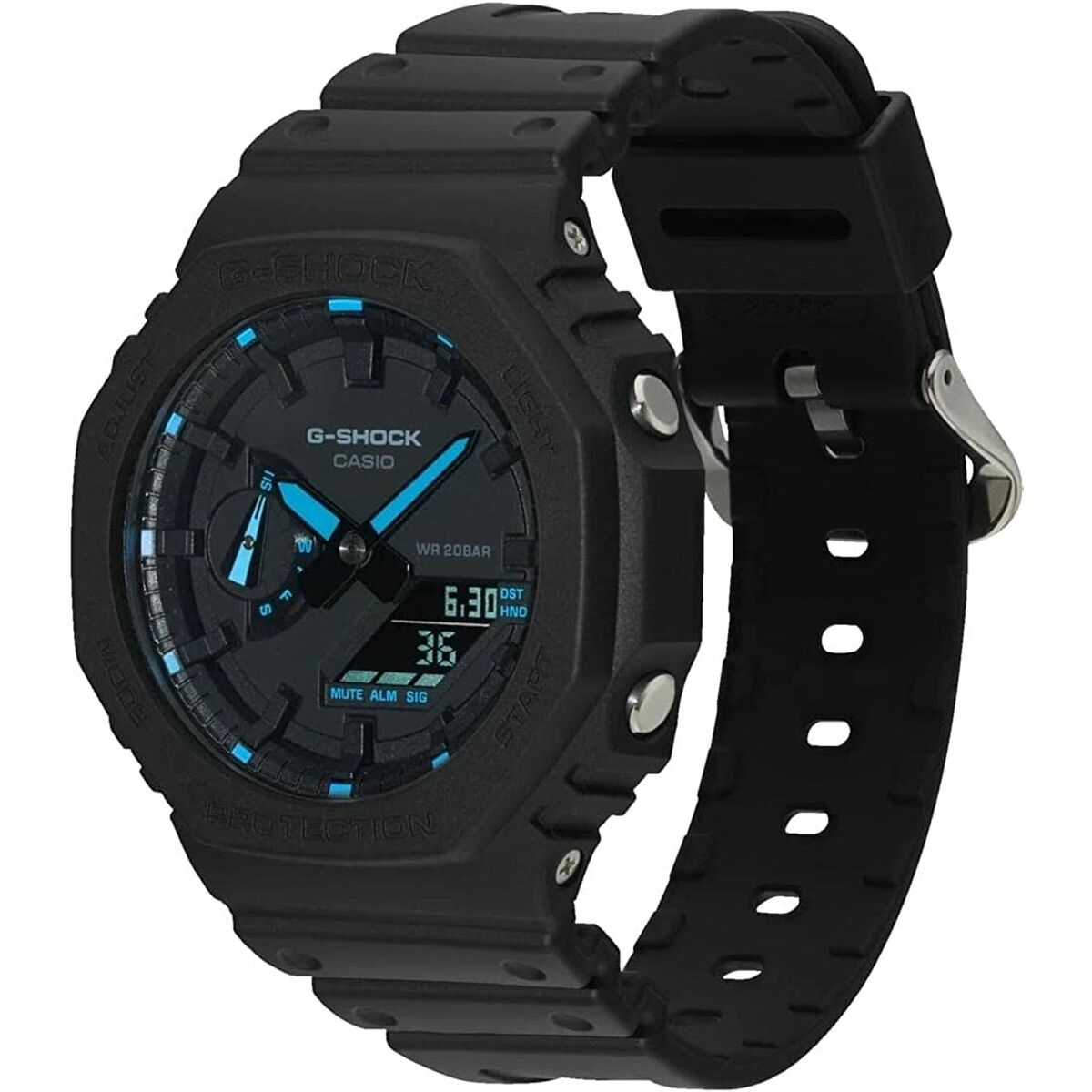 Herrklocka Casio G-Shock OAK - NEON BLUE INDEX Svart (Ø 45 mm) - 3