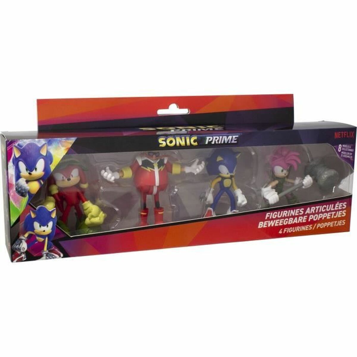Actionfigurer Sonic Prime 4 Delar - 3