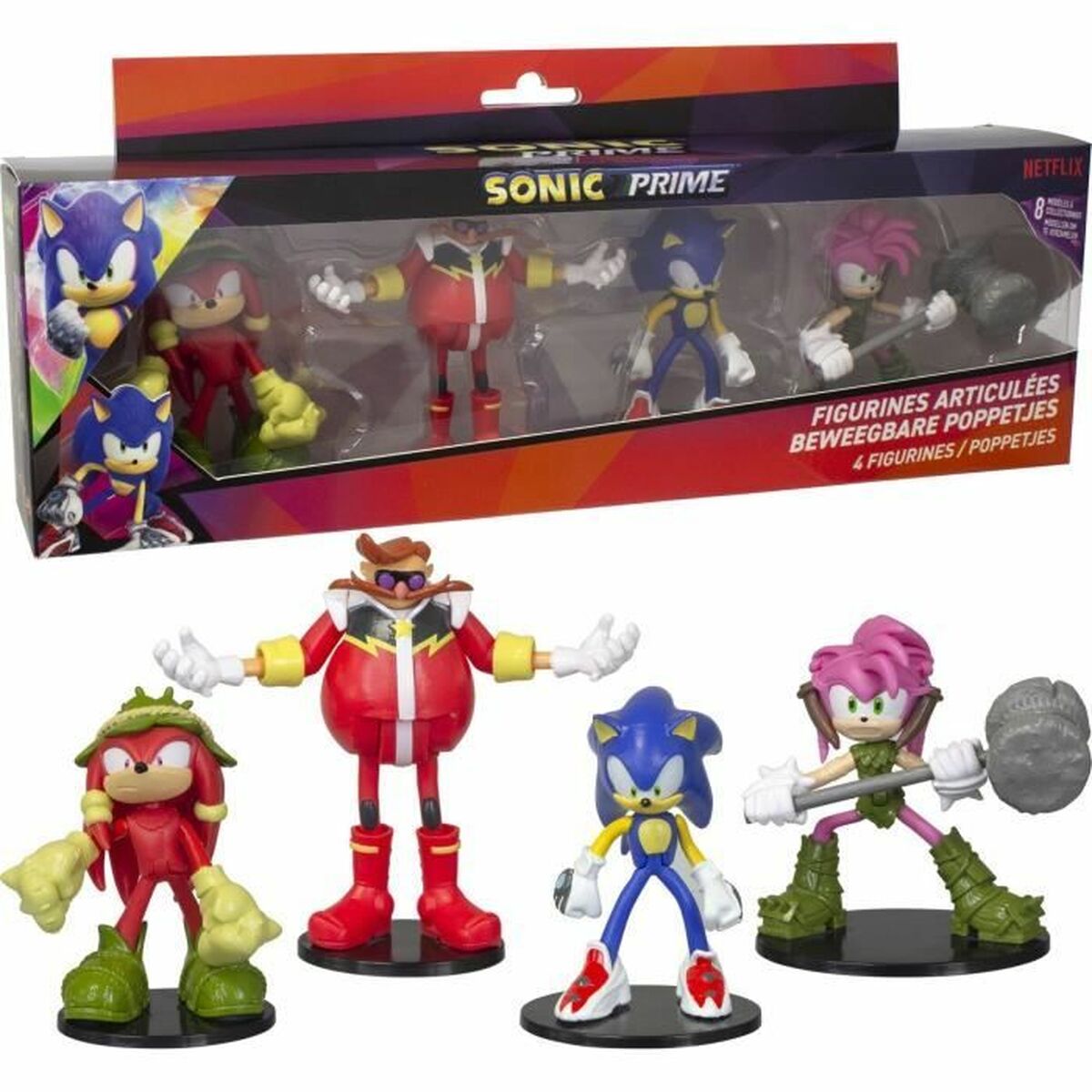 Actionfigurer Sonic Prime 4 Delar - 2