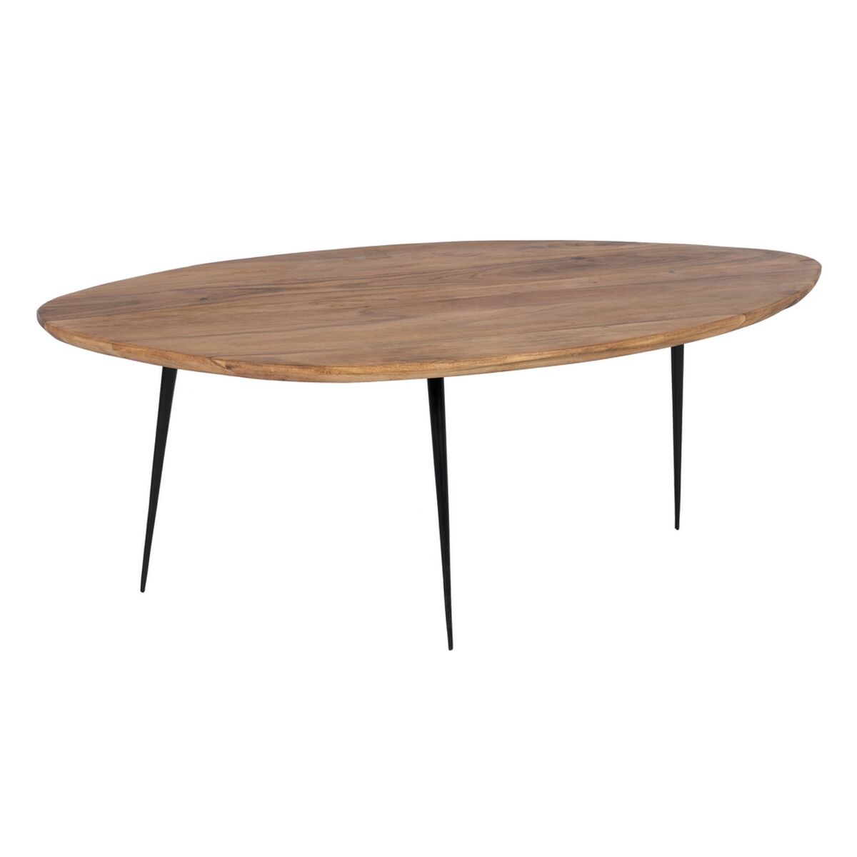 2-bordsset Svart Naturell 110 x 63 x 40 cm (2 antal) - 3