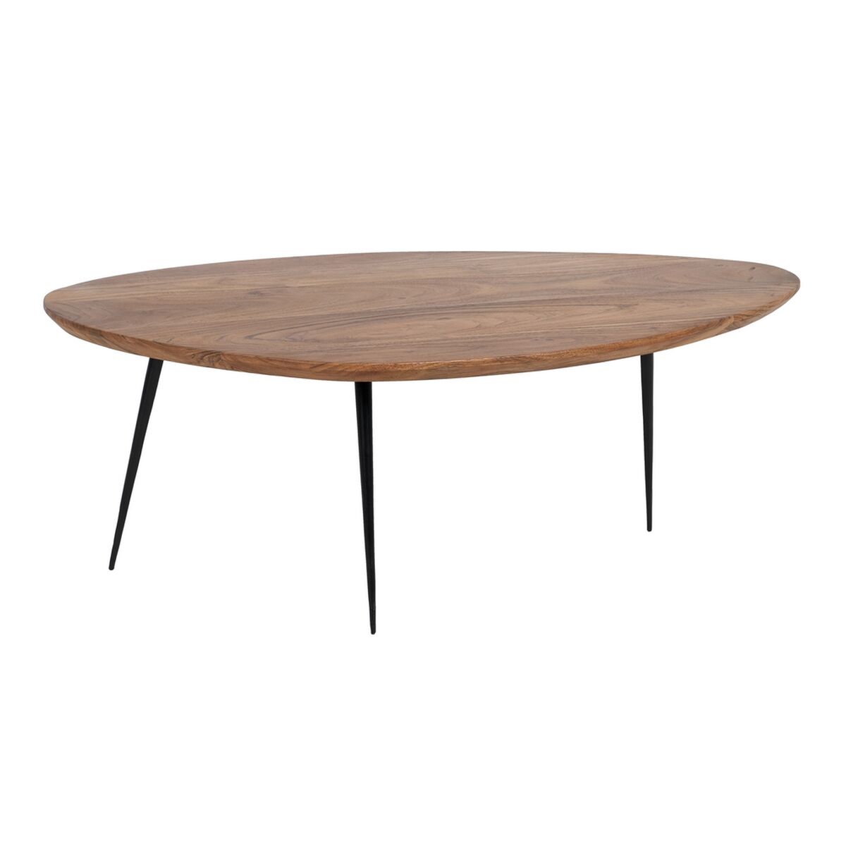 2-bordsset Svart Naturell 110 x 63 x 40 cm (2 antal) - 4