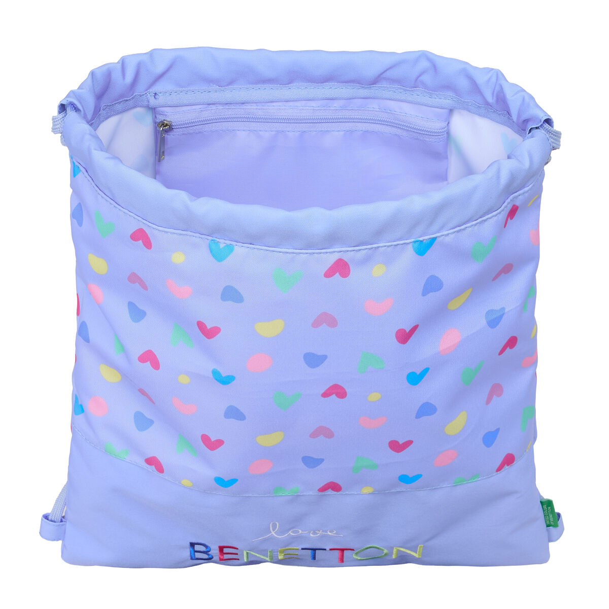 Skopåse med remmar Benetton Lila Lila 35 x 40 x 1 cm - 3