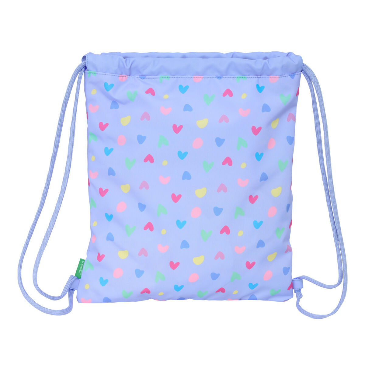 Skopåse med remmar Benetton Lila Lila 35 x 40 x 1 cm