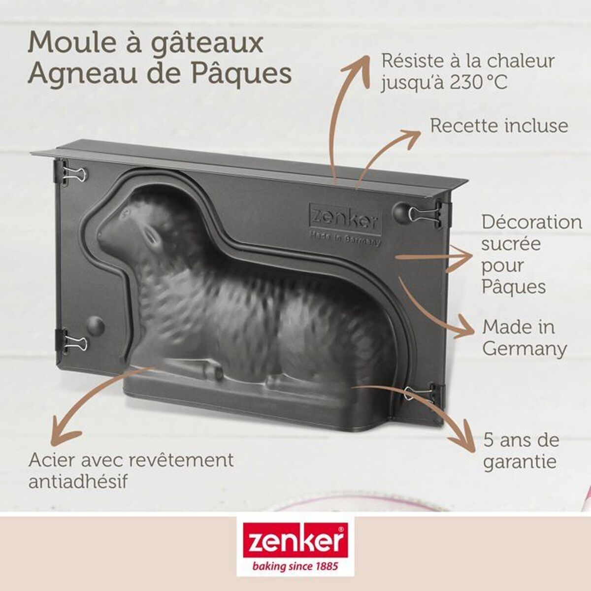 Avtagbar form Zenker - 3