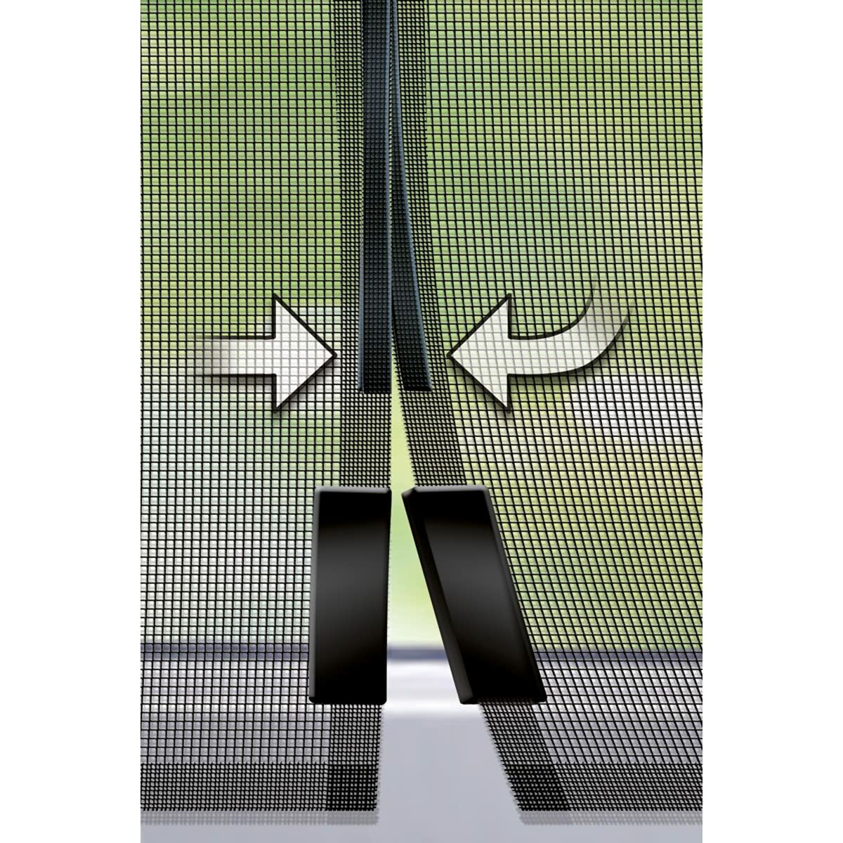 Insektsgard Schellenberg Dörrar Magnetic Glasfiber Antracitgrå (120 x 240 cm) - 4