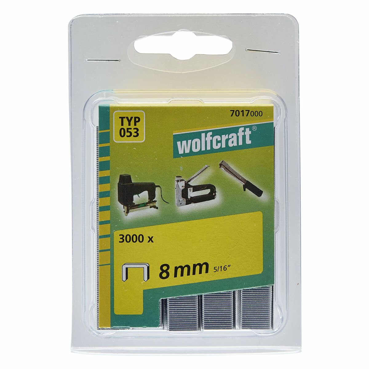Häftklamrar Wolfcraft 7017000 Nº 053 3000 antal - 2