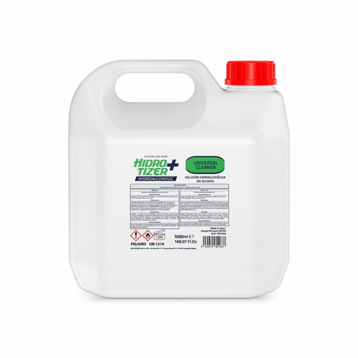Hydroalkoholisk gel Hidrotizer Plus 5 L - 2