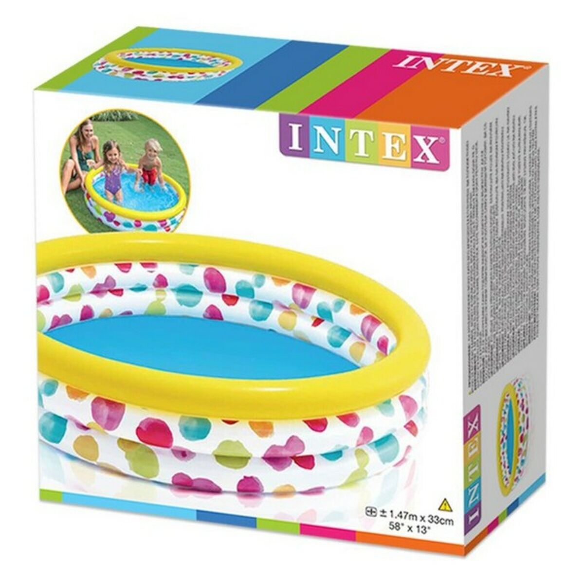 Upplåsbar bassäng Intex 58439NP 330 L 147 x 33 x 147 cm - 6