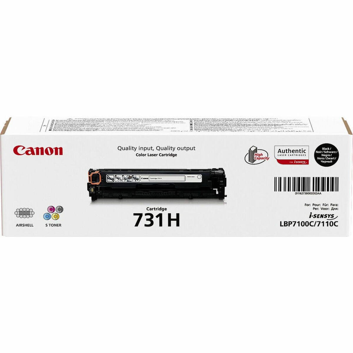 Toner Canon 731H Svart - 2