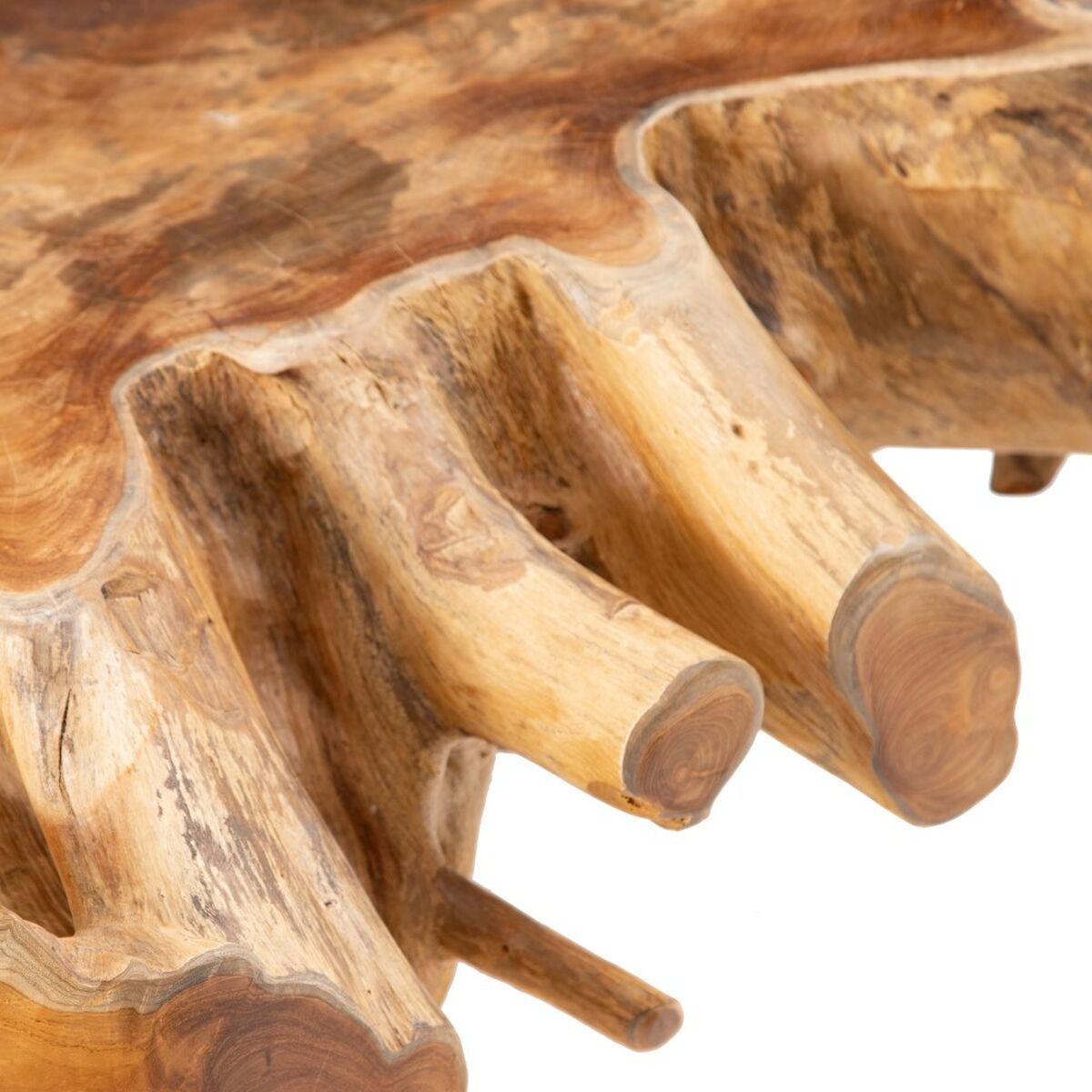 Soffbord Svart Naturell 80 x 80 x 45 cm - 3
