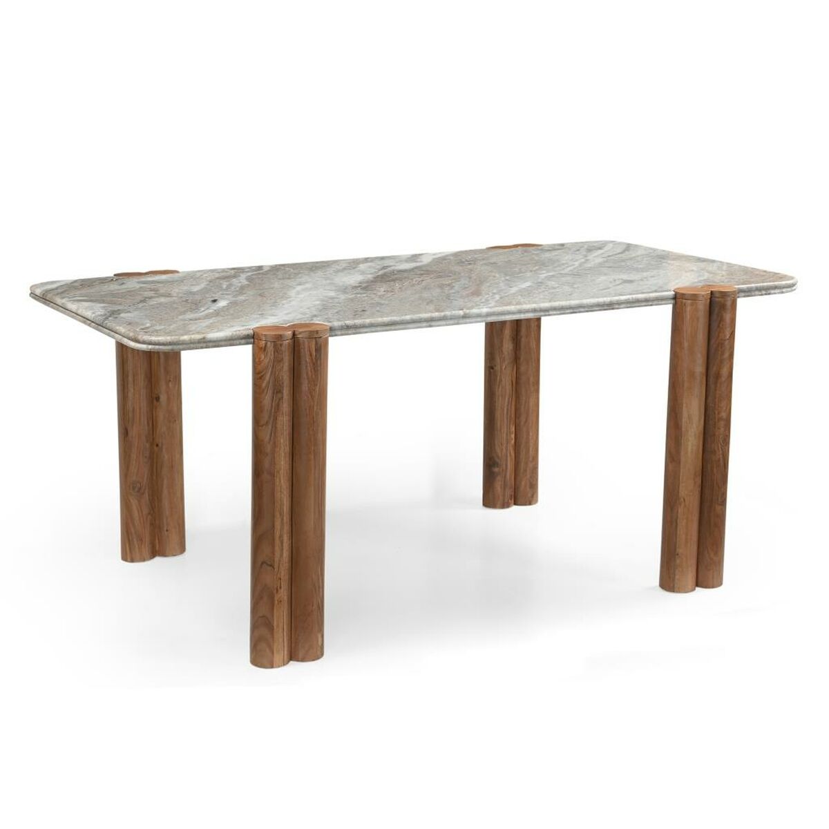 Matsalsbord Home ESPRIT Marmor Mangoträ 180 x 90 x 76 cm - 2