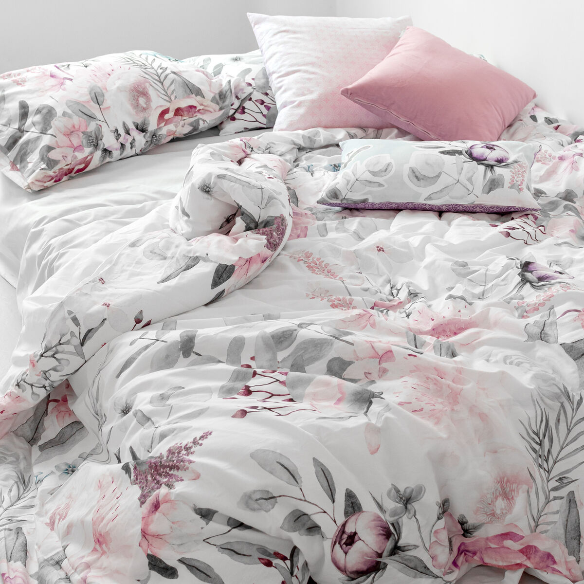 Påslakan HappyFriday Delicate bouquet Multicolour 155 x 220 cm - 12