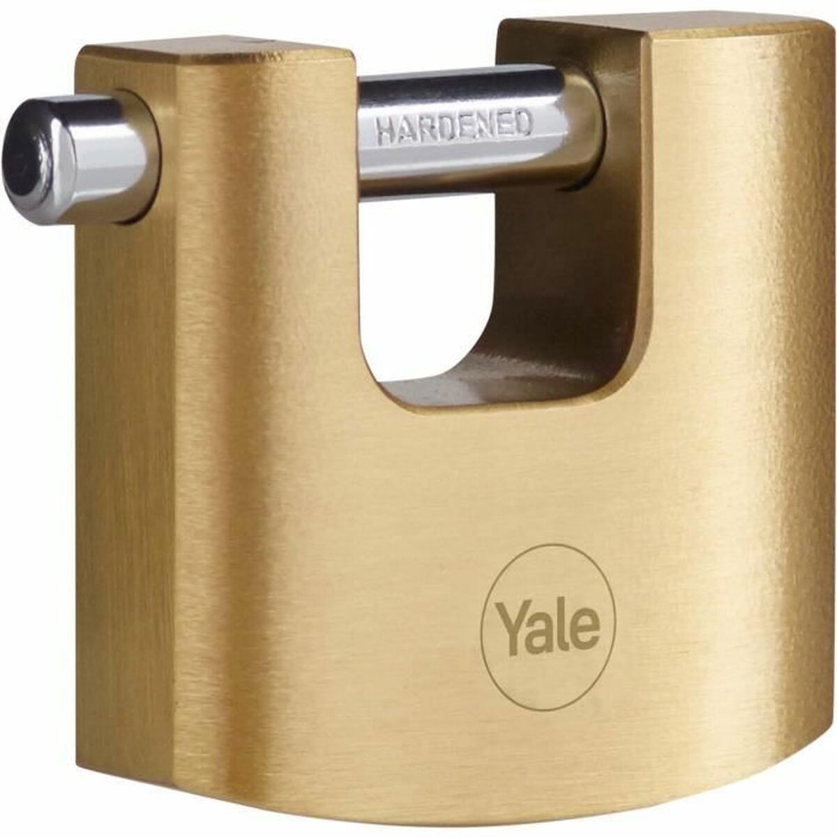 Hänglås med nyckel Yale Rektangulär Gyllene - 2