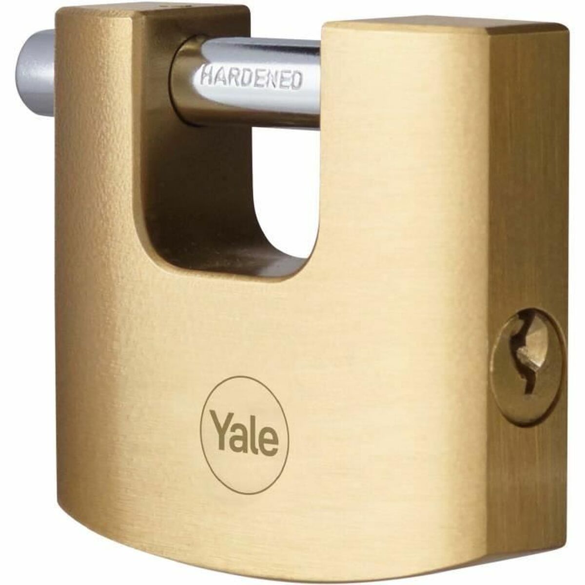 Hänglås med nyckel Yale Rektangulär Gyllene - 3
