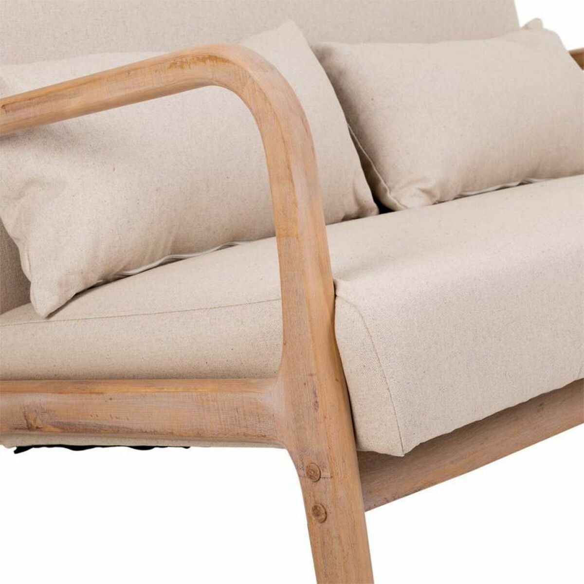 Soffa Alexandra House Living Kräm 85 x 74 x 122 cm - 7