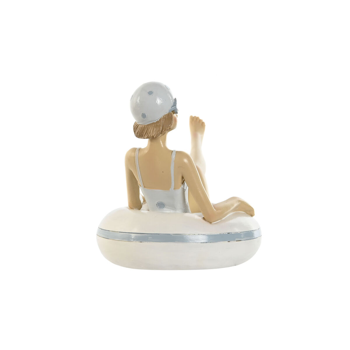 Prydnadsfigur Home ESPRIT Vit Himmelsblå Medelhavs 17,5 x 10 x 10,5 cm (2 antal) - 2