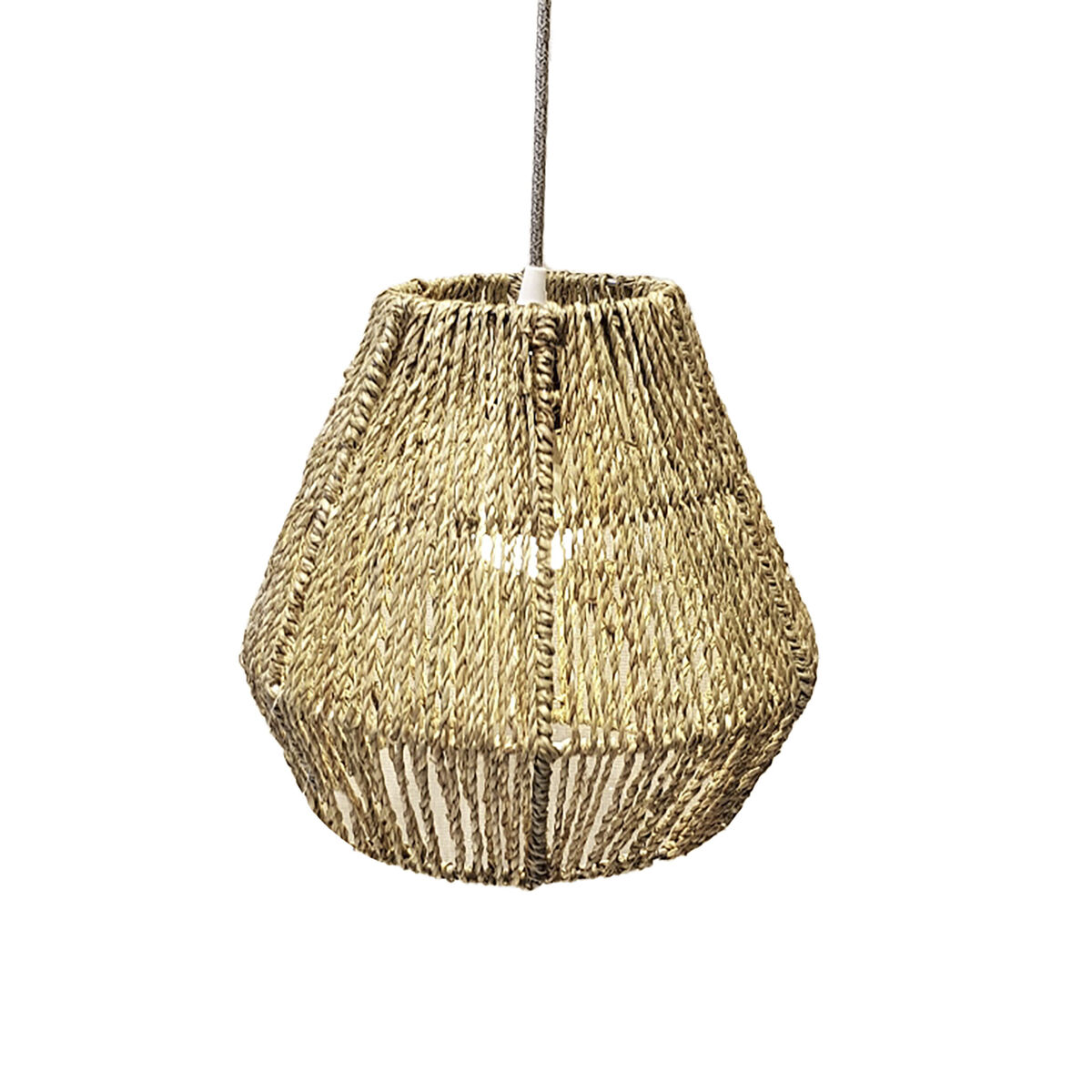Lampskärm DKD Home Decor 30 x 30 x 28 cm Naturell Sjögräs - 3