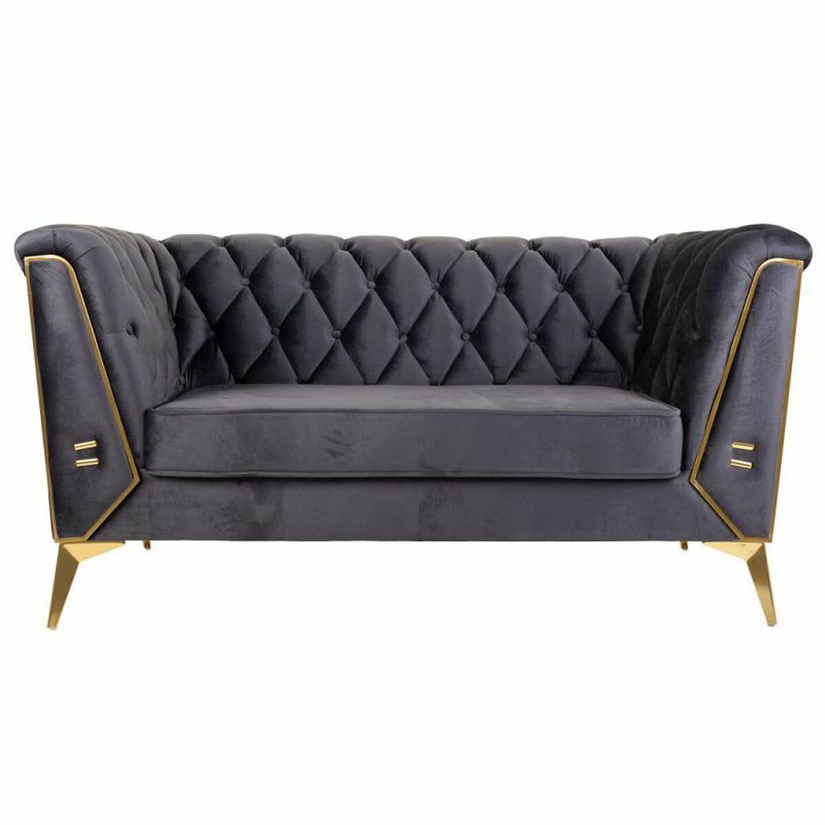 Soffa Alexandra House Living Grå 72 x 75 x 153 cm - 4