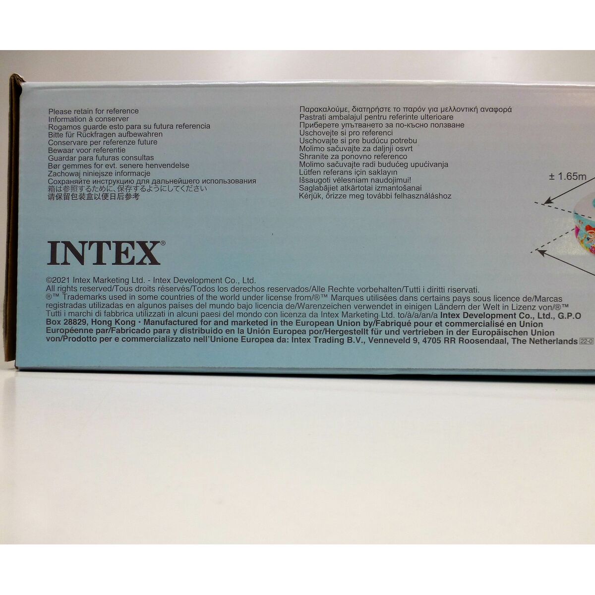 Upplåsbar bassäng   Intex PARADISE         700 L 262 x 46 x 160 cm - 8