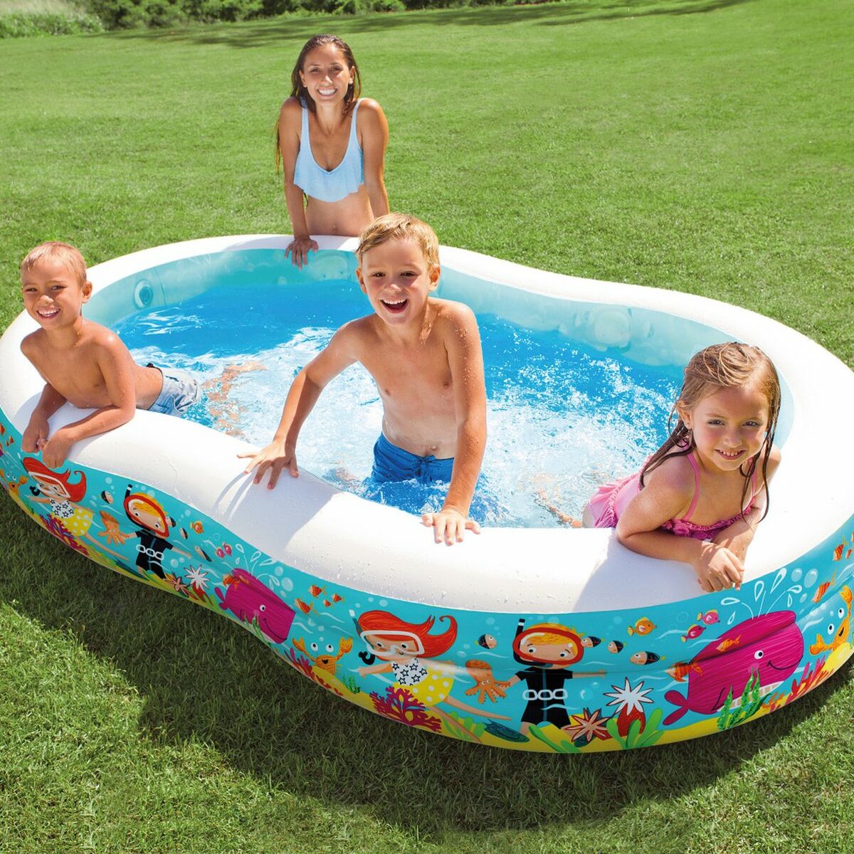 Upplåsbar bassäng   Intex PARADISE         700 L 262 x 46 x 160 cm - 3