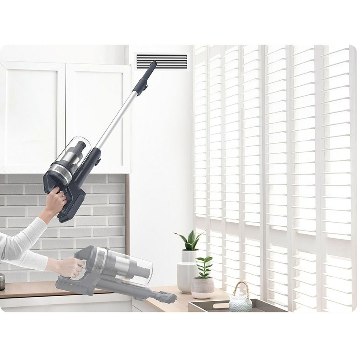 Sladdlös Cyklonborstdammsugare Samsung VS15A60AGR5 150 W - 2