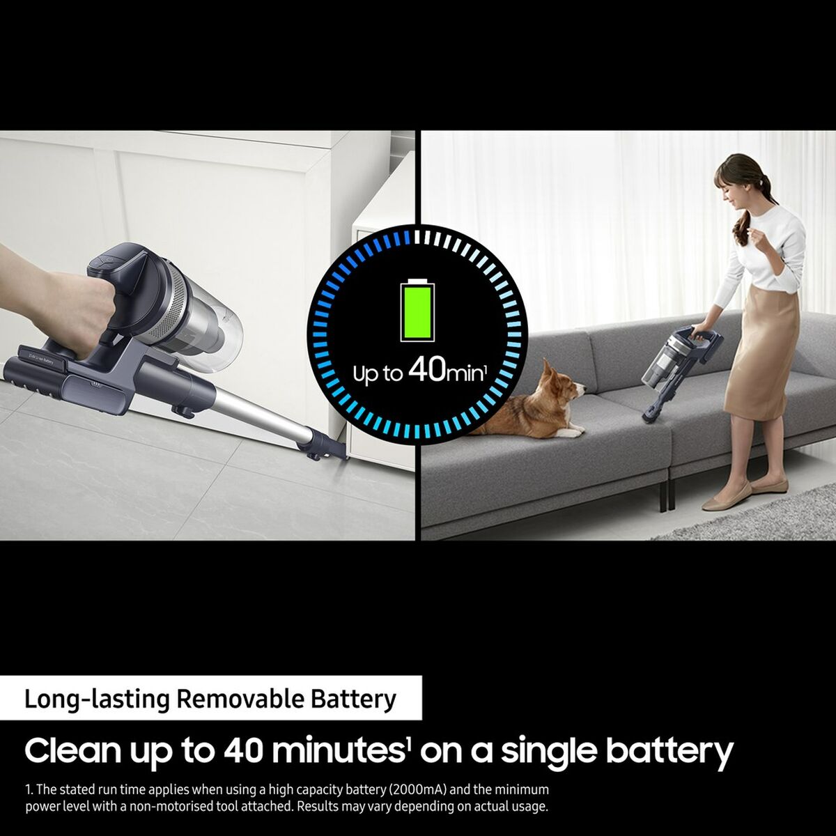 Sladdlös Cyklonborstdammsugare Samsung VS15A60AGR5 150 W - 10