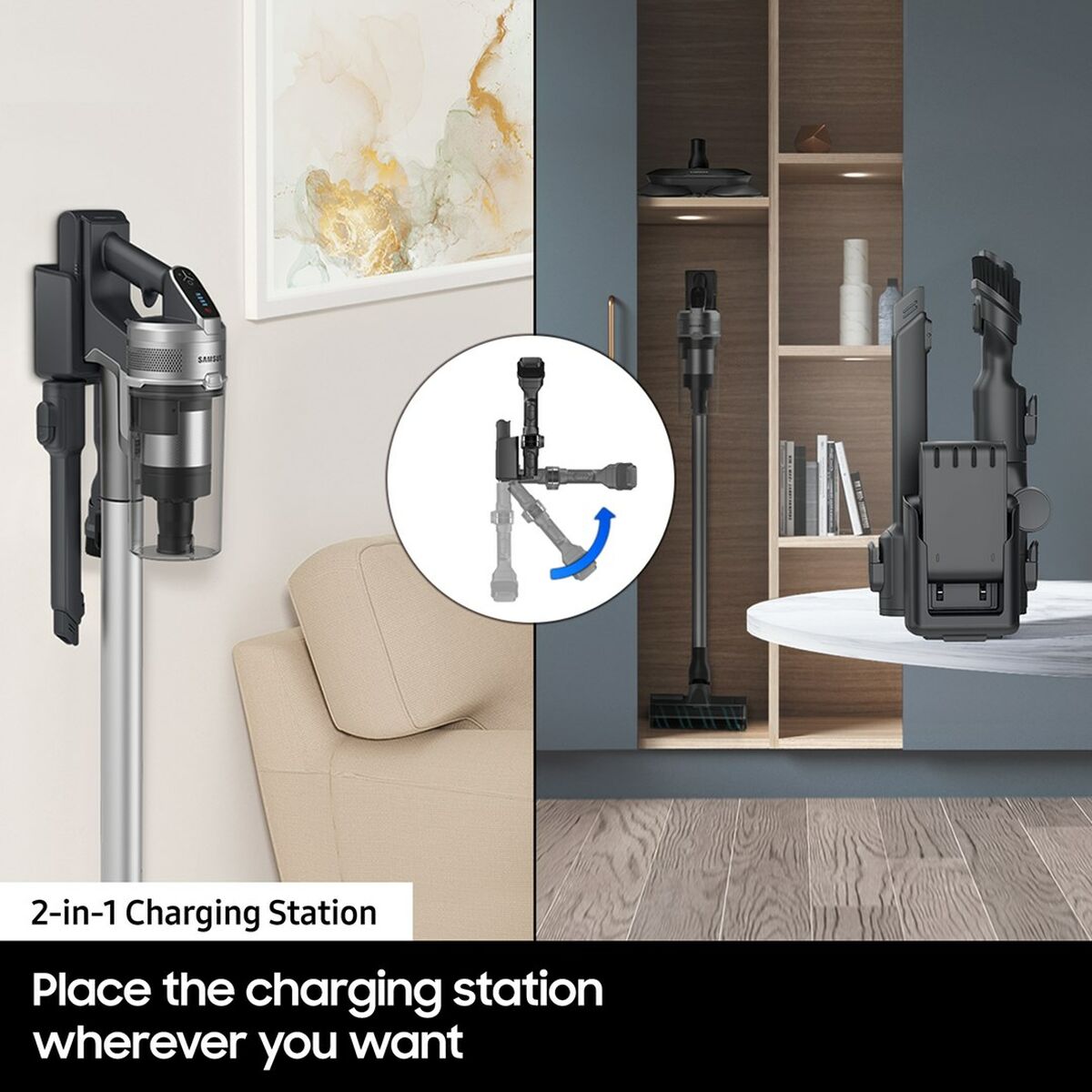 Sladdlös Cyklonborstdammsugare Samsung VS15A60AGR5 150 W - 12