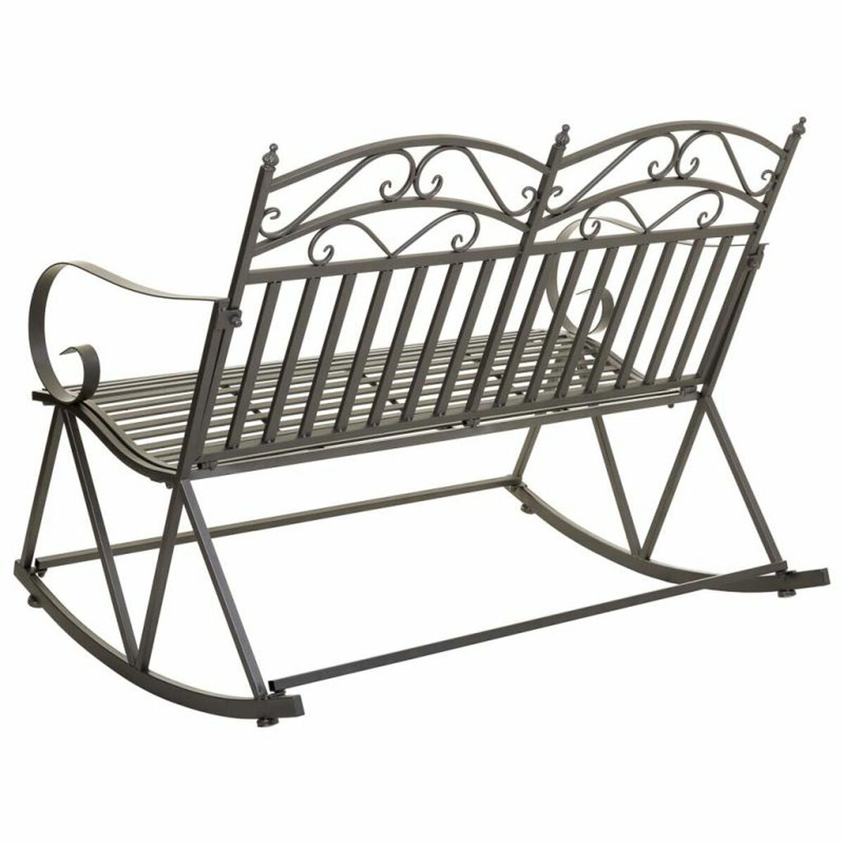 Soffa Alexandra House Living Brun 24 x 48 x 24 cm Gungstol - 4