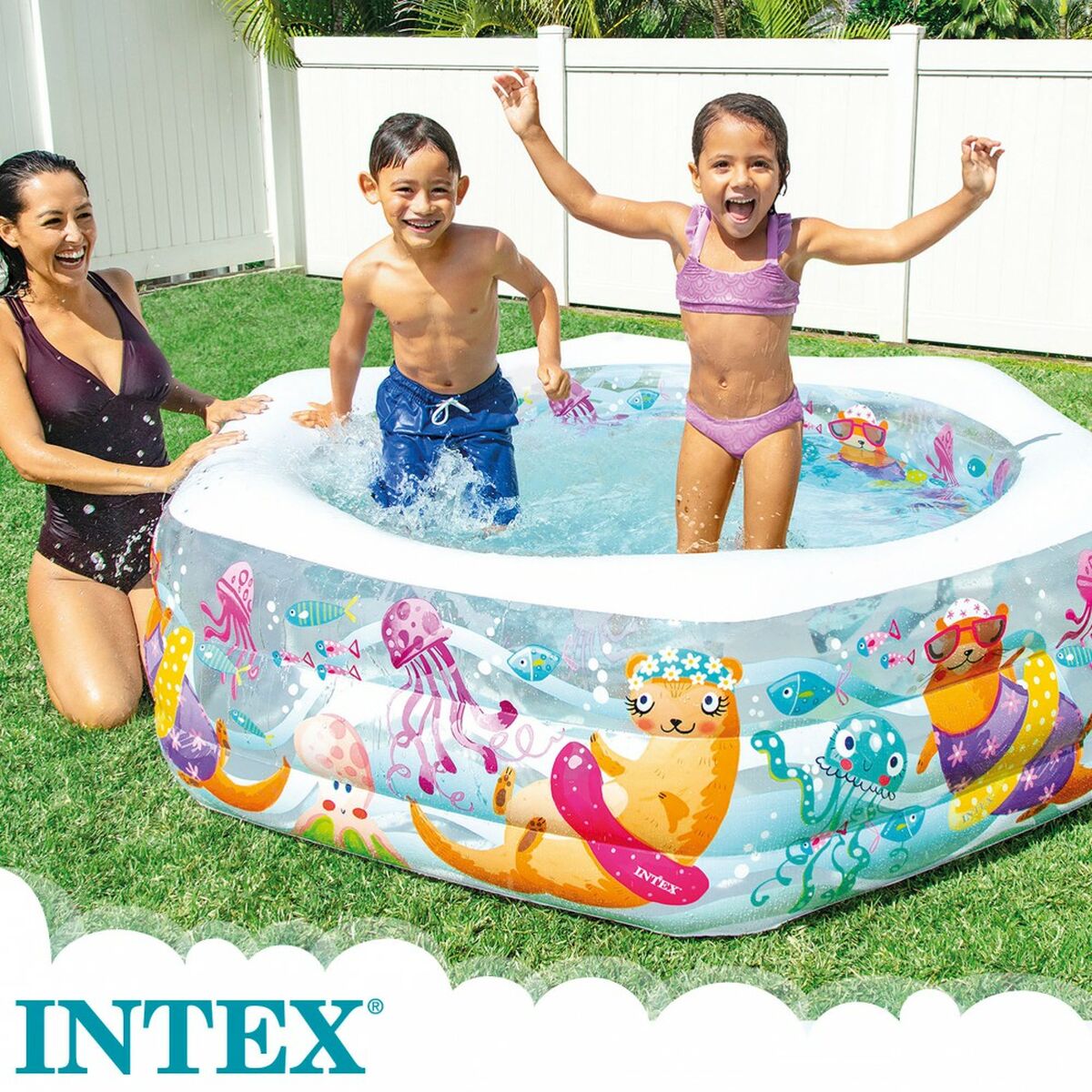 Upplåsbar bassäng   Intex         Vattumannen 191 x 61 x 178 cm - 2