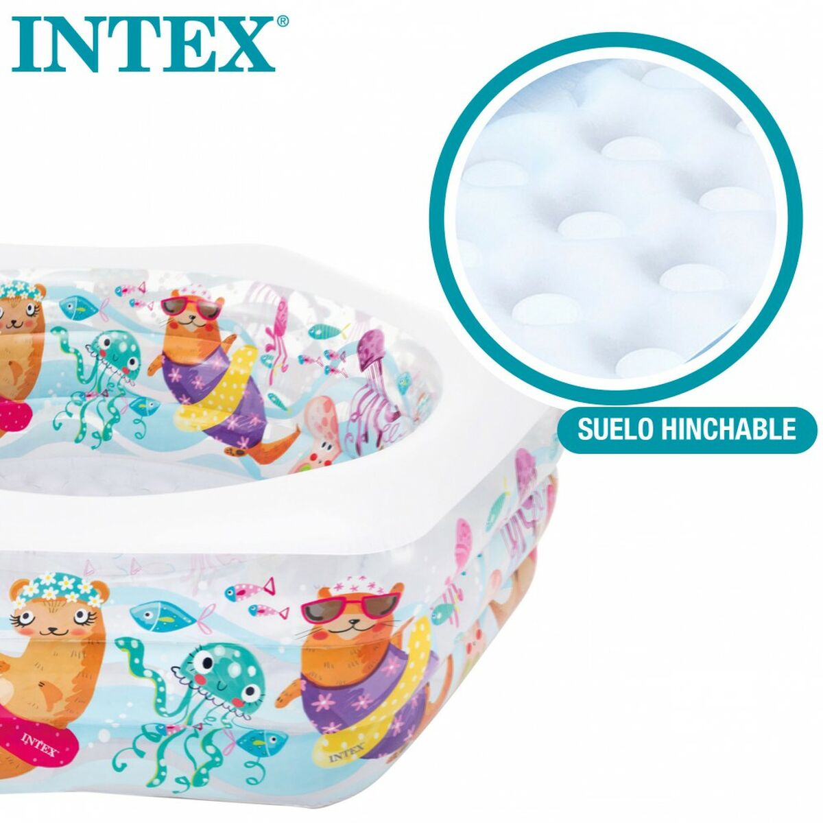 Upplåsbar bassäng   Intex         Vattumannen 191 x 61 x 178 cm - 3