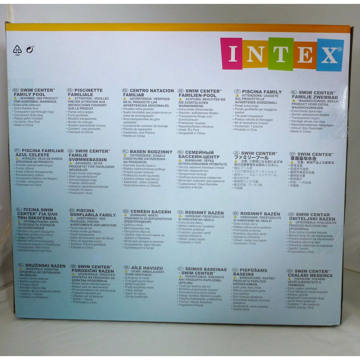 Upplåsbar bassäng   Intex         Vattumannen 191 x 61 x 178 cm - 11