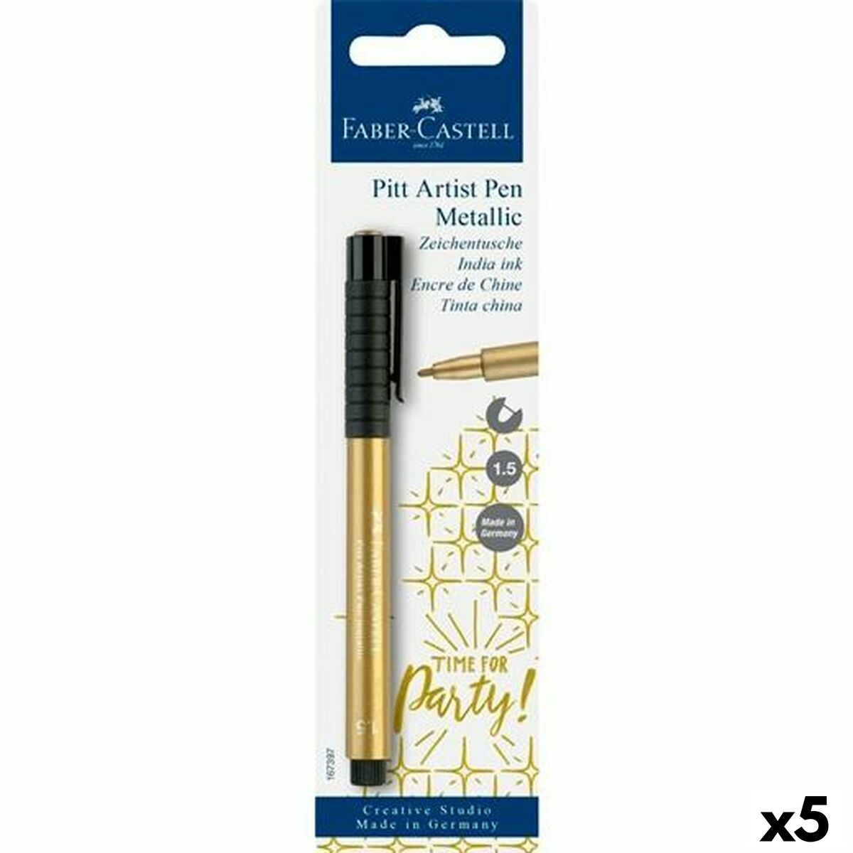 Spritpenna Faber-Castell Pitt Artist Gyllene (5 antal)