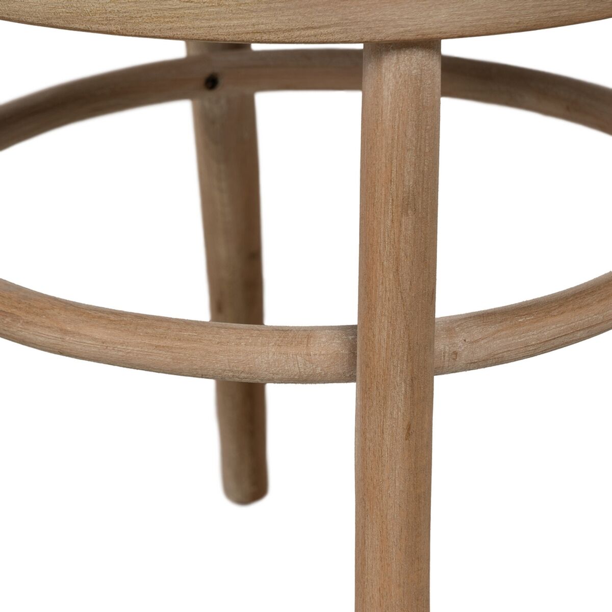 Matsalsstol Beige Naturell Gummiträ Bomull Polyester 41 x 41 x 89 cm - 8