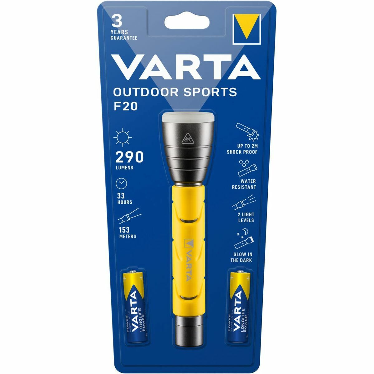 Ficklampa Varta Gul - 2
