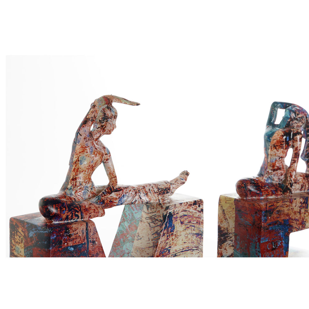 Prydnadsfigur DKD Home Decor Harts (11.5 x 4.5 x 23 cm) (4 pcs) - 4