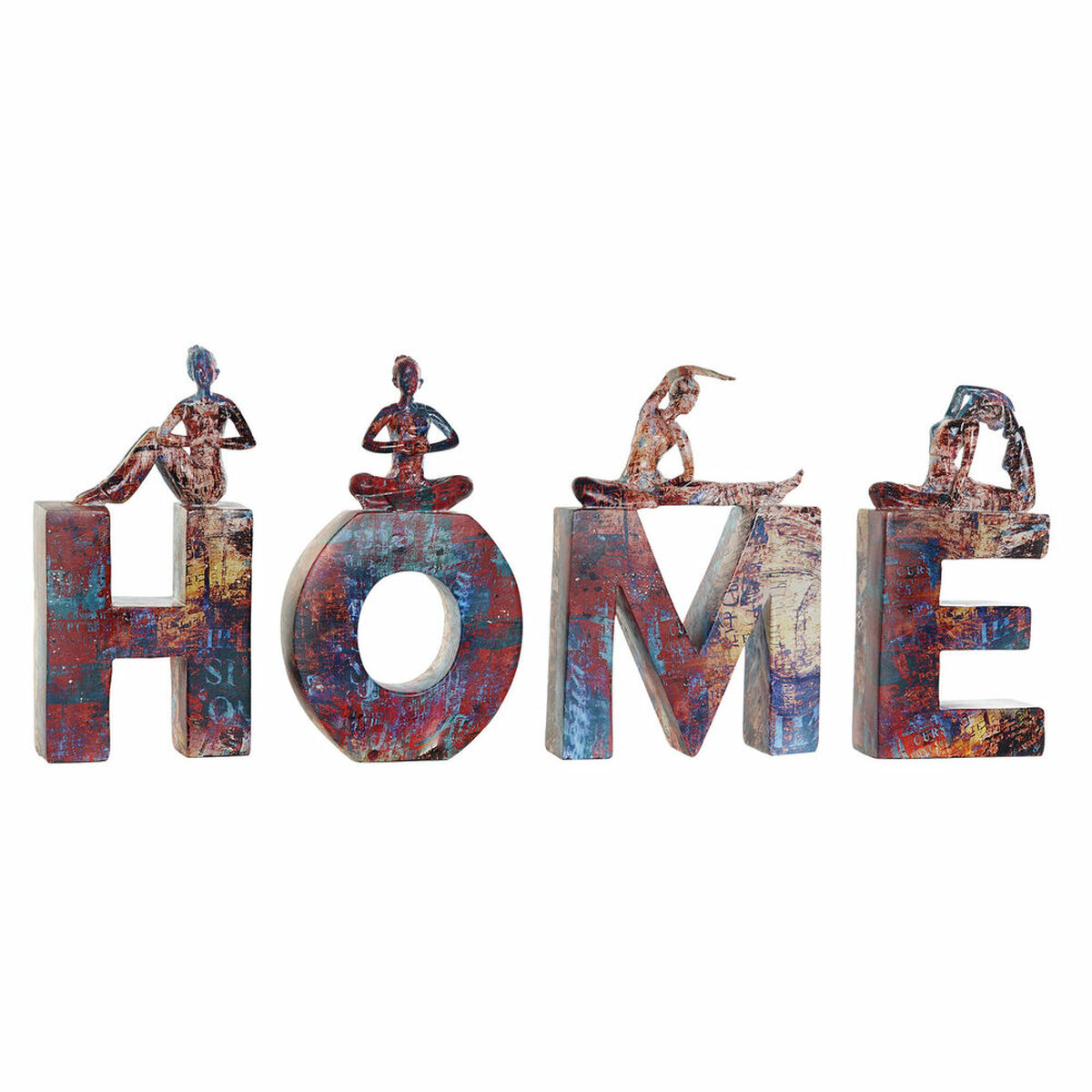Prydnadsfigur DKD Home Decor Harts (11.5 x 4.5 x 23 cm) (4 pcs) - 5