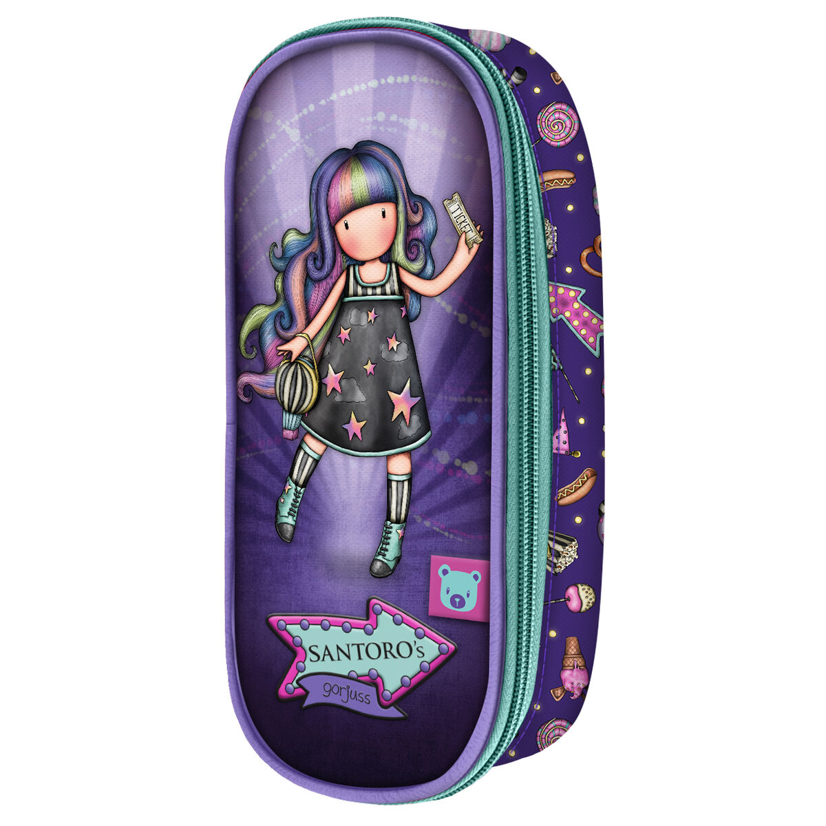 Skolväska Gorjuss Up and away Purpur (10 x 23 x 6 cm) - 3