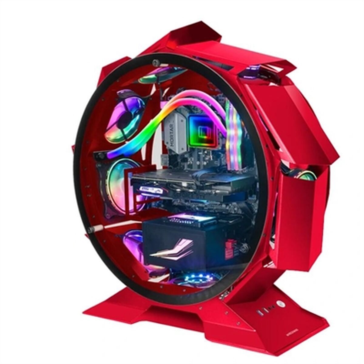 ATX Semitorn Mars Gaming NCORB Red Röd RGB - 7