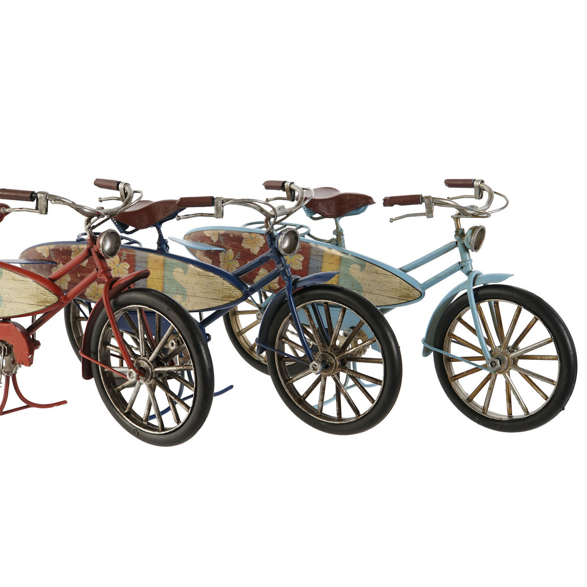 Prydnadsfigur Home ESPRIT 27 x 9,5 x 14,5 cm (3 antal) Cykel - 4