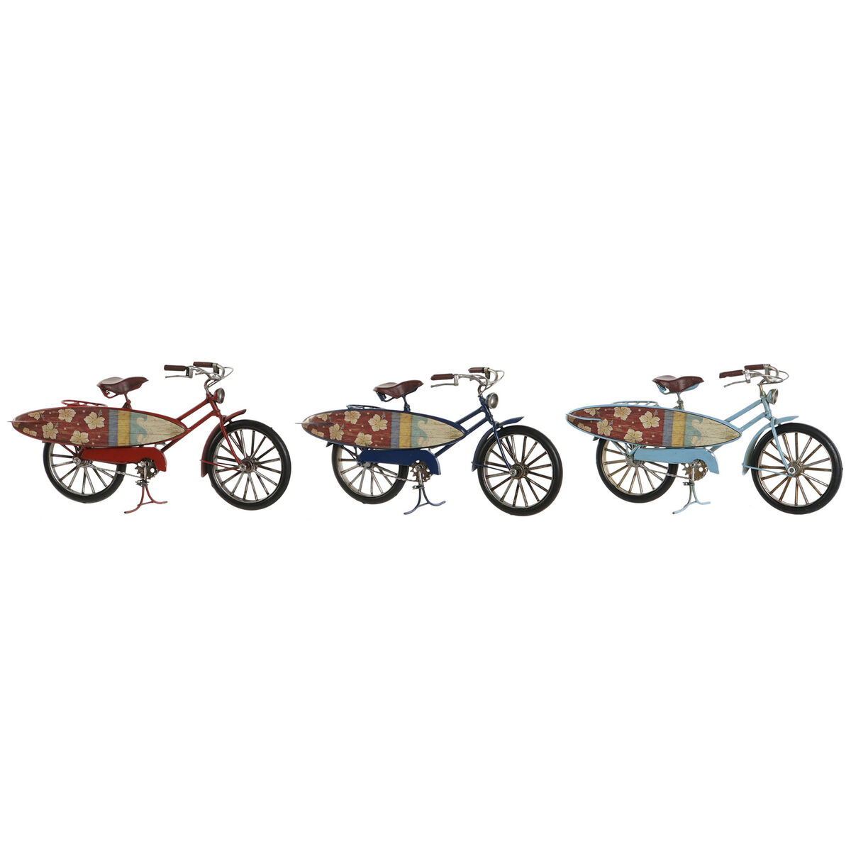 Prydnadsfigur Home ESPRIT 27 x 9,5 x 14,5 cm (3 antal) Cykel