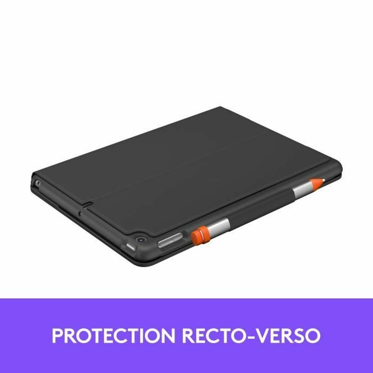 Fodral till Läsplatta Logitech Slim Folio Grafit AZERTY - 6
