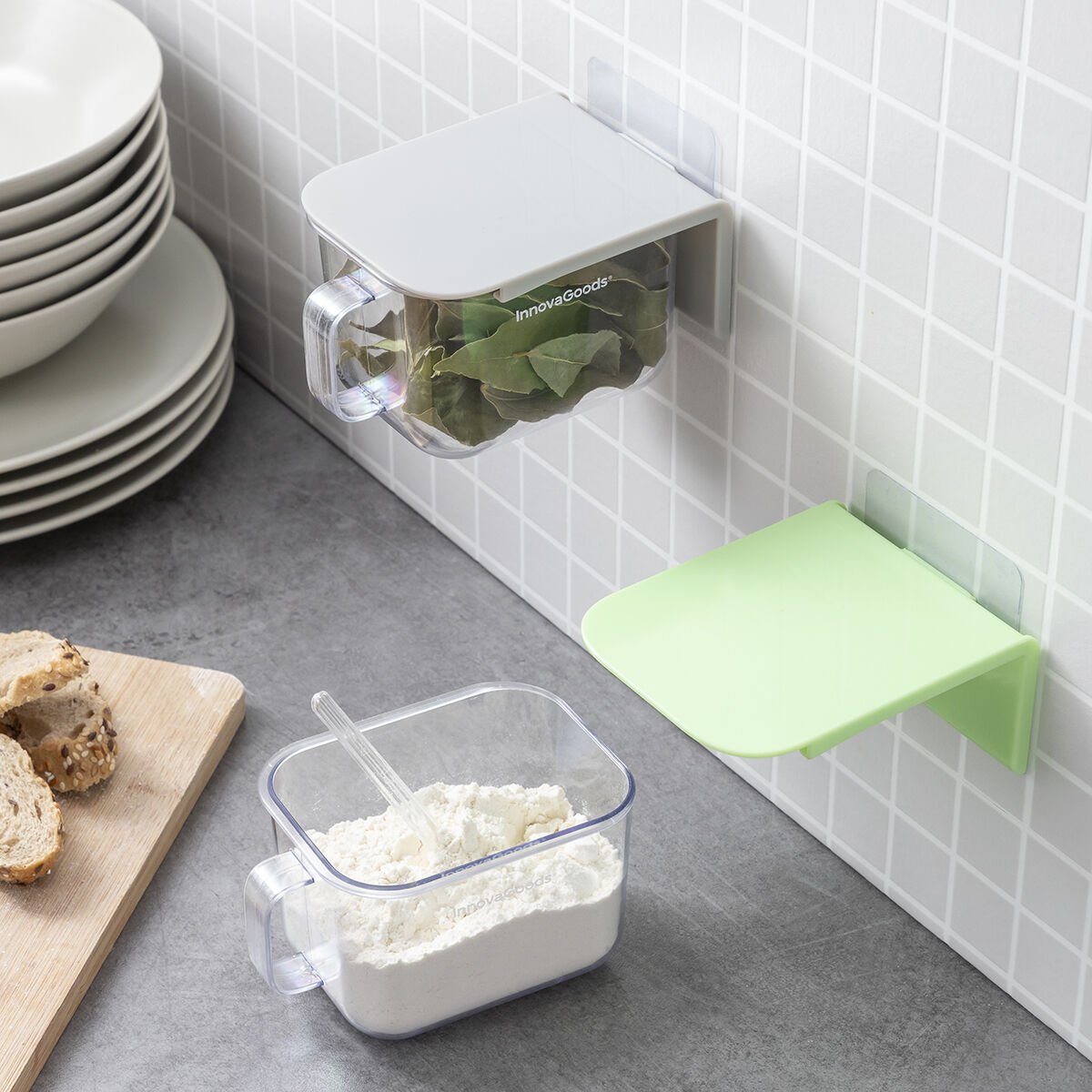 Löstagbara Självhäftande Köksbehållare Handstore InnovaGoods 2 antal - 34