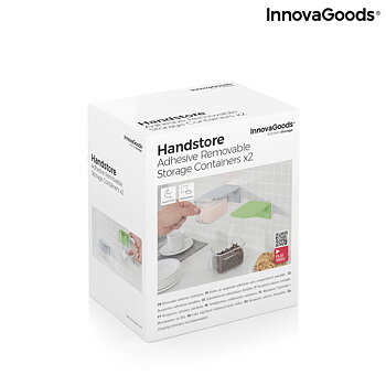 Löstagbara Självhäftande Köksbehållare Handstore InnovaGoods 2 antal