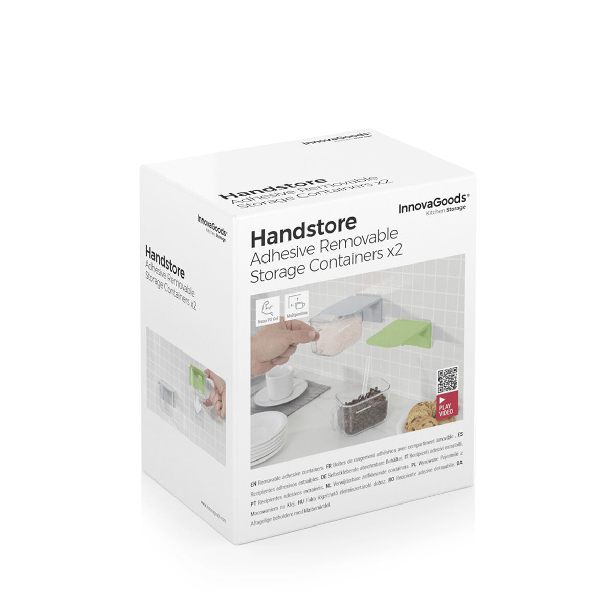 Löstagbara Självhäftande Köksbehållare Handstore InnovaGoods 2 antal - 10