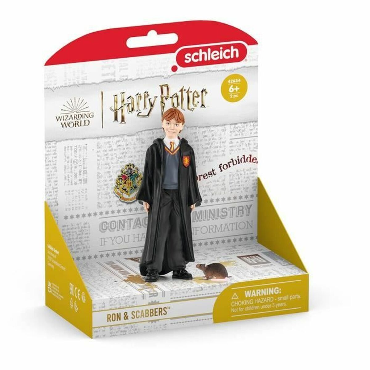 Actionfigurer Schleich Ron Weasley & Scabbers Modern - 4